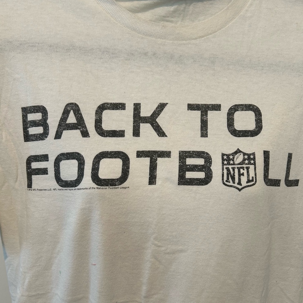 NFL White 'Back to Football' T-Shirt